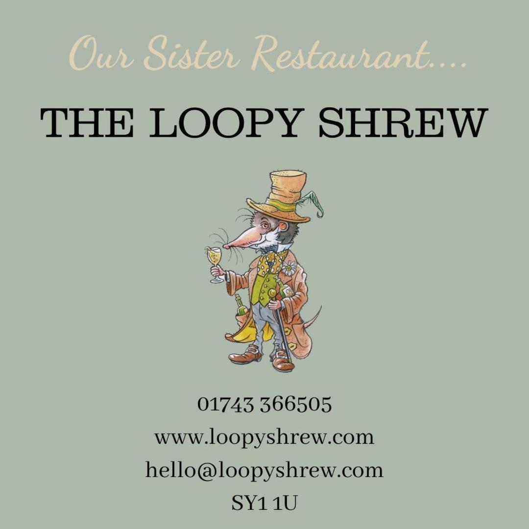 Bed and Breakfast Darwin'S Townhouse Shrewsbury Exterior foto The Loopy Shrew logo